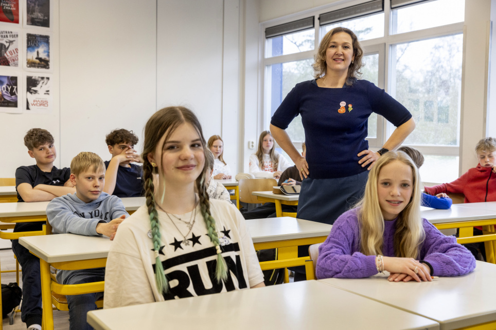 Docent Laura Borghols in haar klas